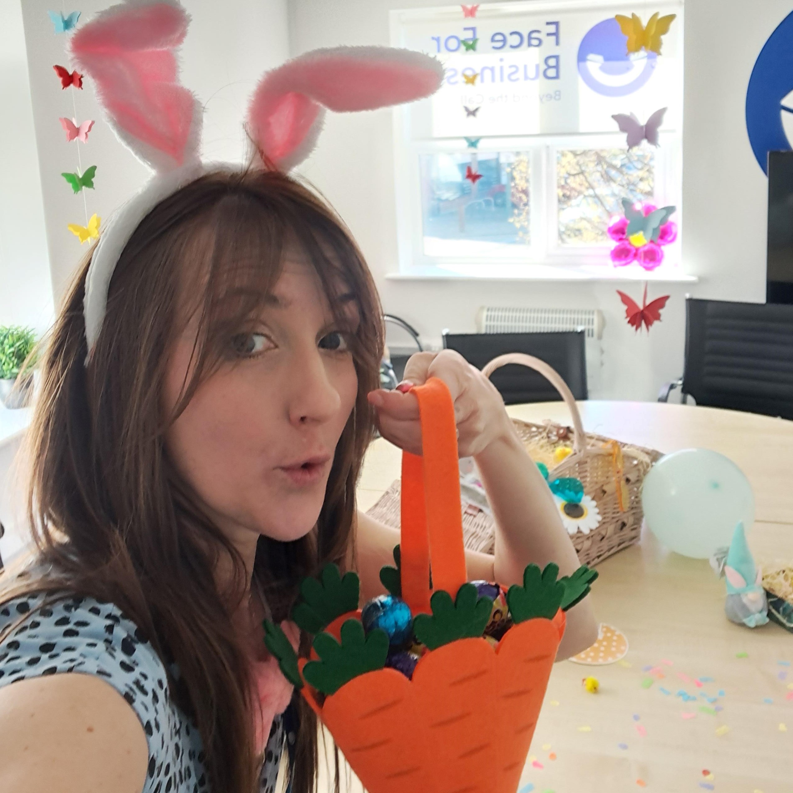 An Easter team social at Face For Business