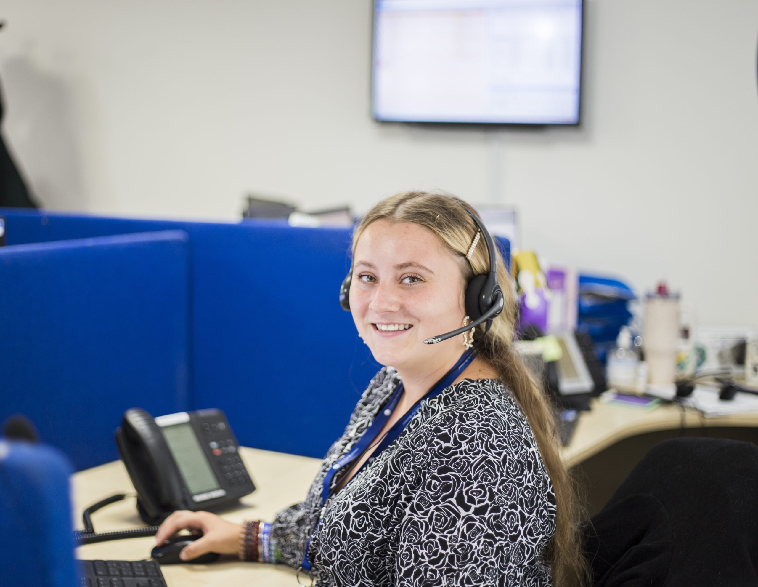 A phone answering PA at Face For Business