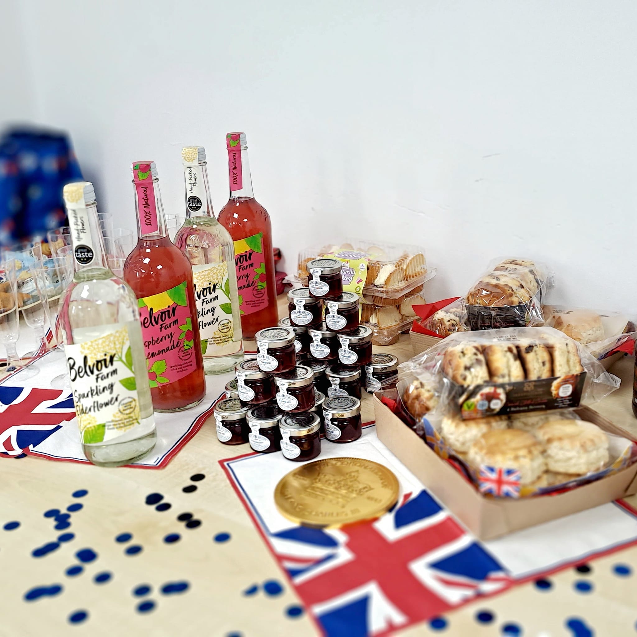 Scones and jam for a Face For Business team social