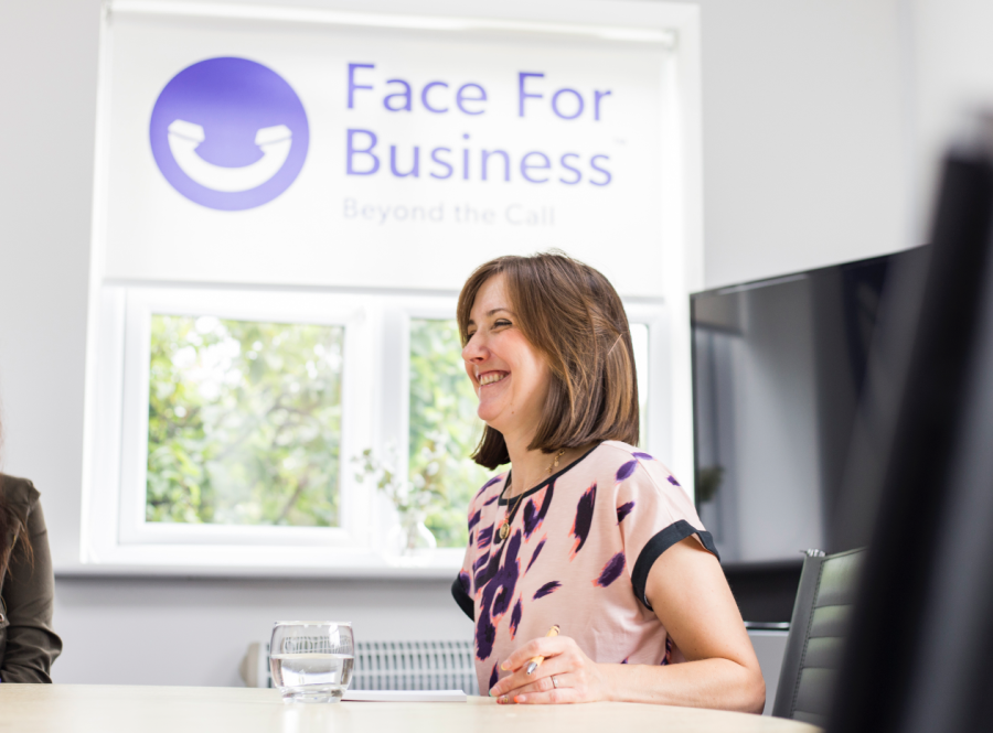 A Face For Business call handler, who can help with appointment bookings