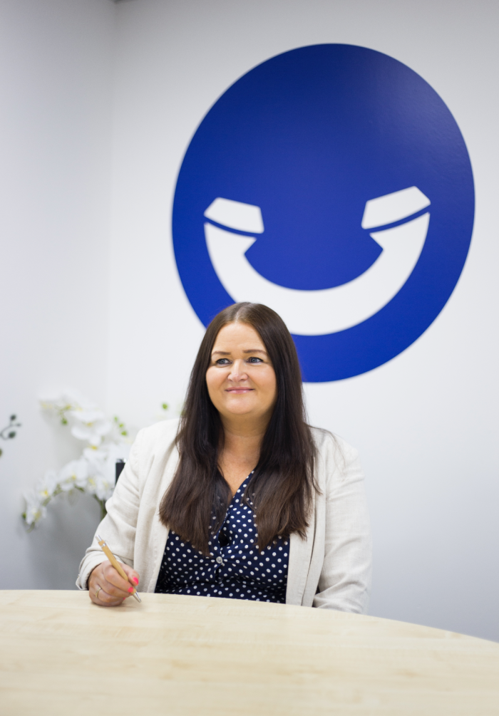 A member of the Face For Business outsourced switchboard team
